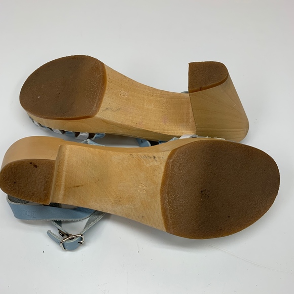 Swedish Hasbeens Toffel Sky High Sandals Clogs 40 - Picture 7 of 7